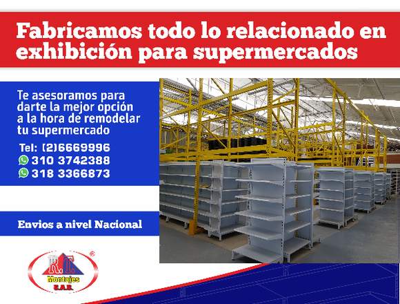 ESTANTERÍA NUEVA Y REMANUFACTURADA BARATA 