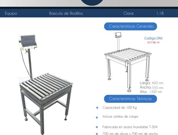 BÁSCULA  DE RODILLOS