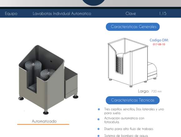 LAVABOTAS INDIVIDUAL AUTOMÁTICO