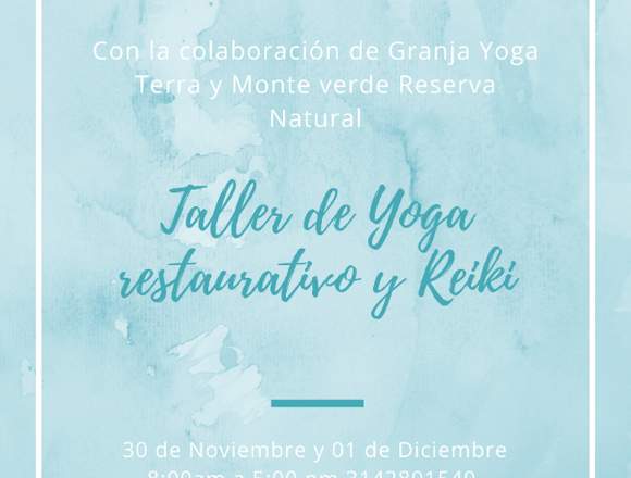 Taller de Yoga restaurativo y Reiki