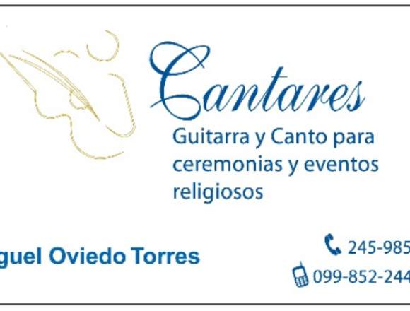 CANTARES-Guitarra y canto para ceremonias religios