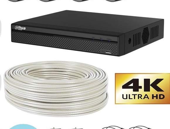 KITTS 4 CÁMARAS DE SEGURIDAD 4K	