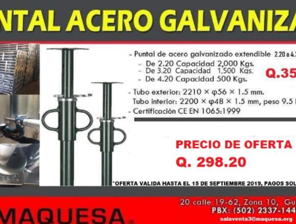 PUNTALES GALVANIZADOS 