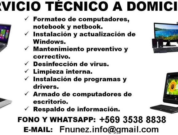 Servicio Técnico Computacional y Formateo