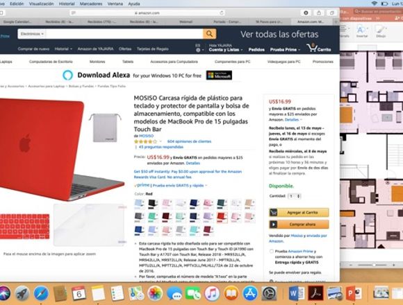 Cubierta para teclado de Macbook 15