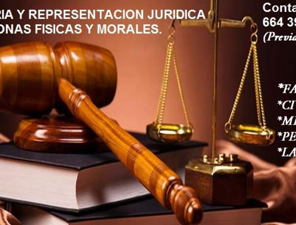 ASESORIA Y REPRESENTACION JURIDICA