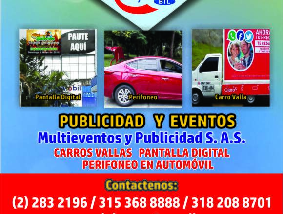 Anuncie Perifoneo, Carro Valla, todo para eventos