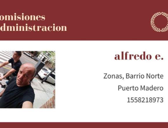 comisionista, administracion