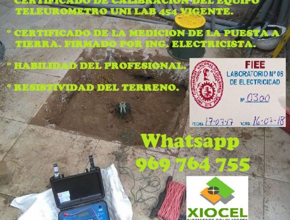 POZO A TIERRA CERTIFICADO VIGENTE 969 764 755