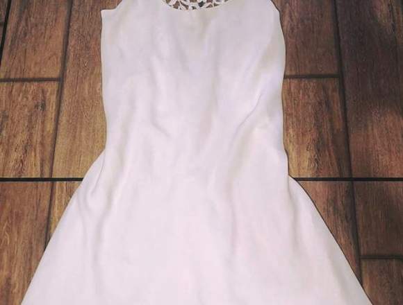 vestido blanco talla s 