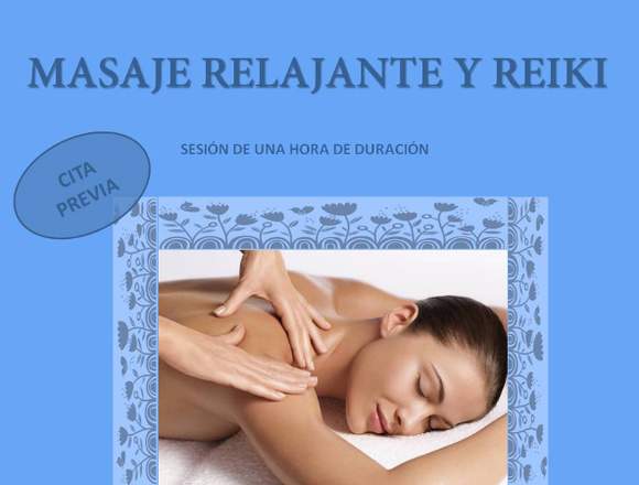 Terapia reiki y masajes 