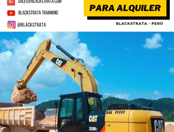 ALQUILER INMEDIATO Excavadora 2018 CAT 320D2