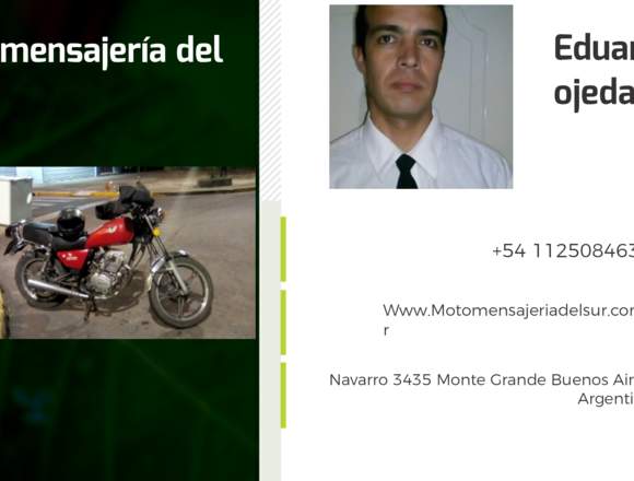 Moto mensajeria del sur