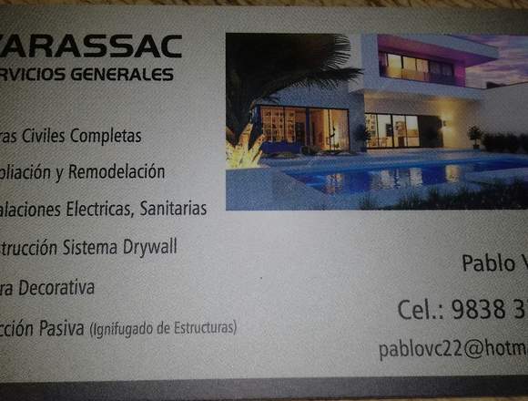 Servicios generales para la construccion 