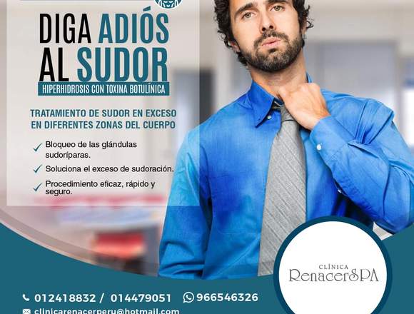 Diga adiós al sudor - Clínica Renacer