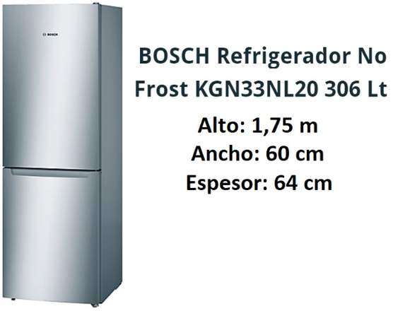 Refrigerador BOSH  KGN33NL20 No Frost Germany