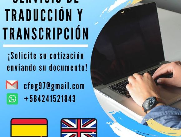 Servicio de traducción y transcripción ESP - ING