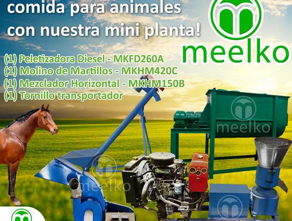 Extrusora Meelko para pellets alimentación