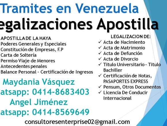 Documentos en Venezuela