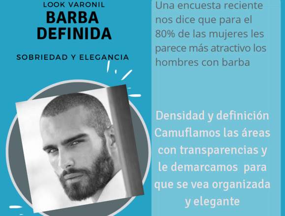 Barba definida y con volumen Medellin