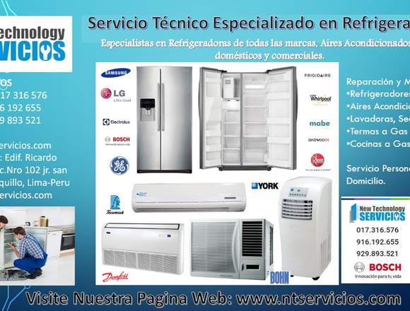 Servicio Técnico Refrigeradora Aire Acondicionado