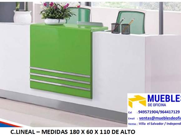 counter de recepcion, counter para oficina, 