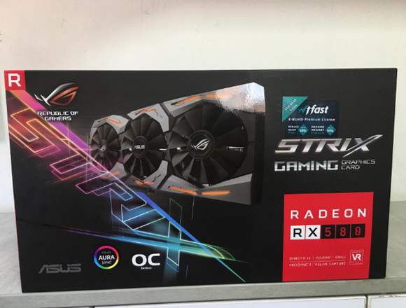 Tarjeta de Video Asus Rogstrix Rx580 8gb -  Nueva