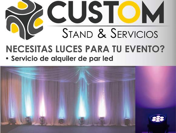 LUCES PAR LED, LUCES PARA EVENTOS