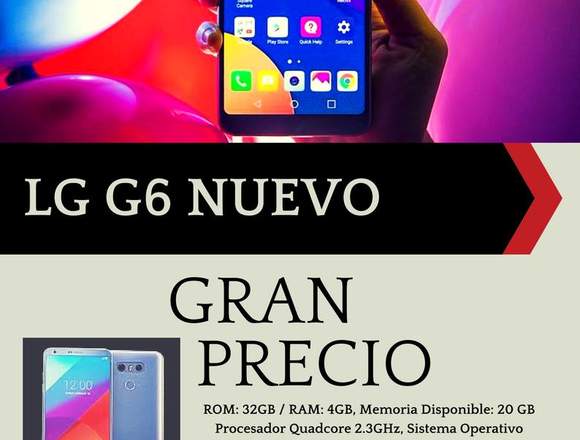 Nuevo Lg G6 Nuevo Rom: 32gb / Ram: 4gb