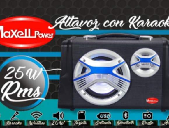 2 ALTAVOCES BLUETOOTH USB SD RADIO