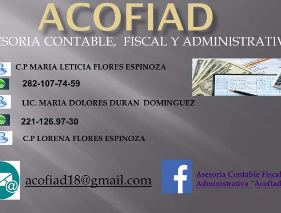 ACOFIAD(ASESORIA CONTABLE FISCAL Y ADMINISTRATIVA