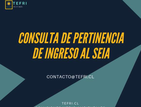 Consulta de pertinencia de ingreso al SEIA