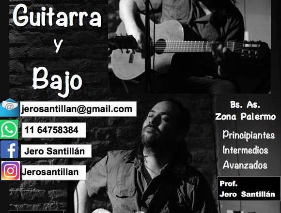 Clases de guitarra y bajo