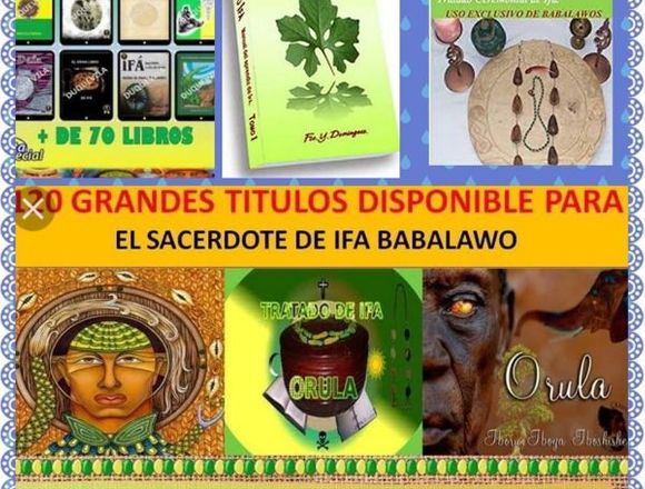 Coleccion de 12o Libros IFA para BABALAWO