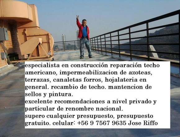 Construccion techo americano