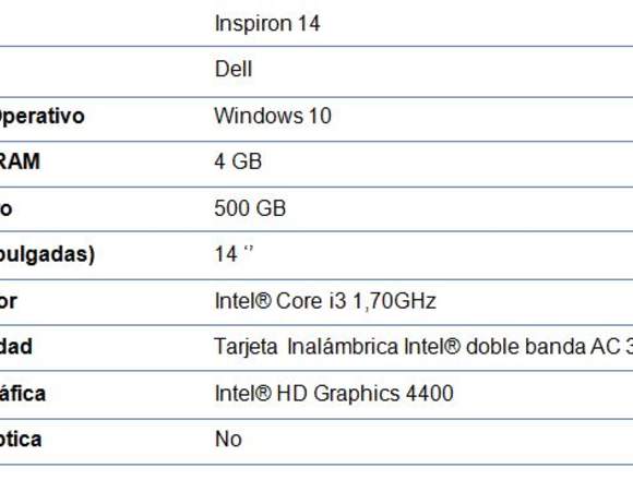 Notebook Dell Inspirion 14 3000 Series