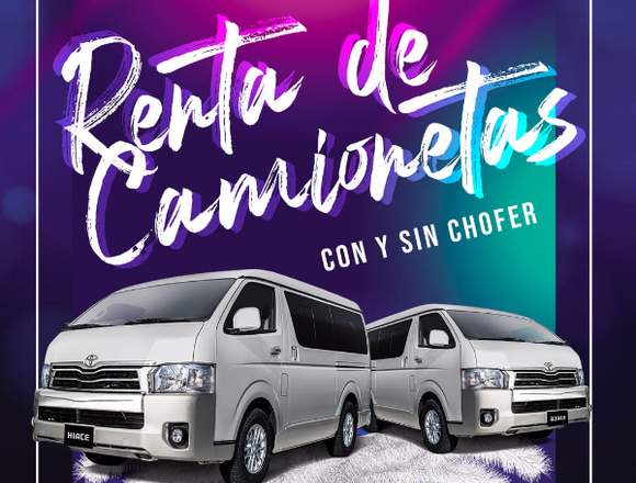 REALIZA TU VIAJE EN CAMIONETA