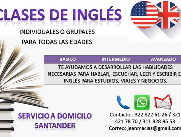 Clases de Inglés a domicilio