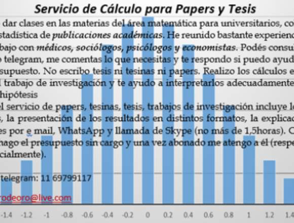 Servicio de cálculo para tesis, tesinas y papers