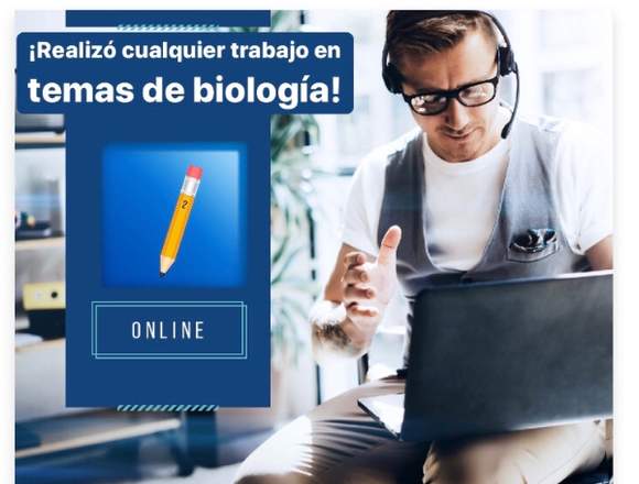 Todo trabajo académico en el área de biología.