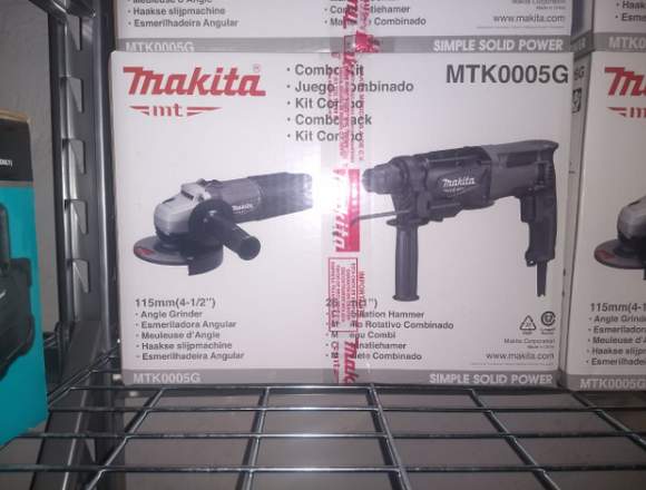 Combo Makita Rotomartillo y Esmeriladora EcomaqMx