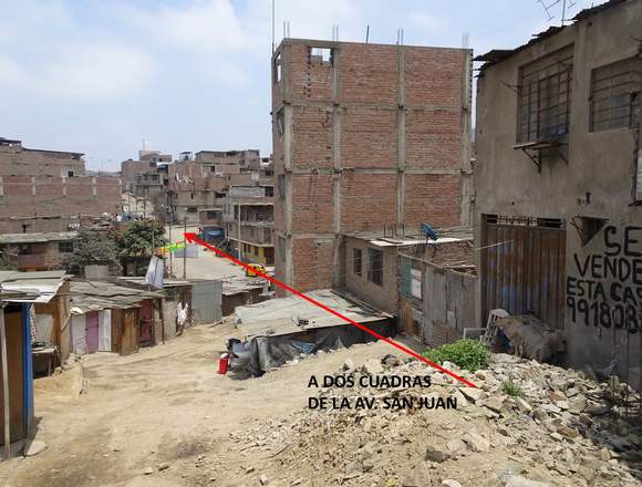 TERRENO CON DOBLE FRENTE, SJM EN PAMPLONA ALTA