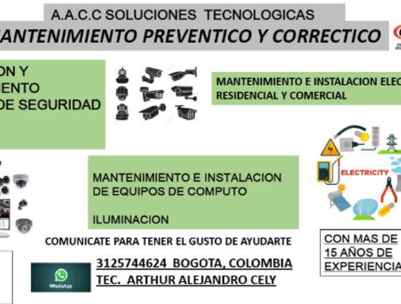 mantenimiento de camaras de seguridad (cctv)