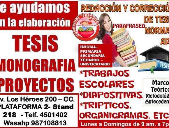 TESIS MONOGRAFIAS TESINAS OTROS