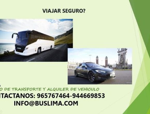 VIAJE SEGURO CON BUS LIMA! 