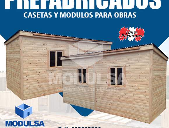 MÓDULOS ALMACÉN DE MADERA PREFABRICADA EN LIMA