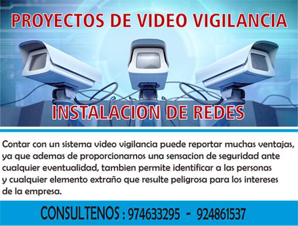 INSTALACIÓN DE CÁMARAS VÍDEO VIGILANCIA Y REDES