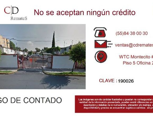 Casa en Iztapalapa Lomas Estrella Remate Bancario