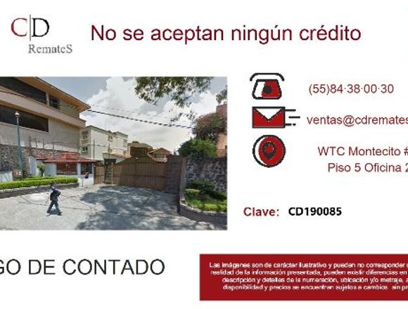 REMATE: Casa en Sn Nicolás Totolapan, MC. CD190085