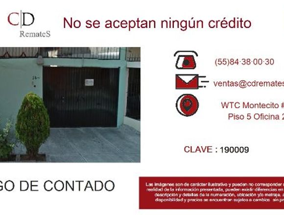 Grande casa Remate Bancario en Mixcoac